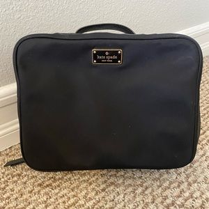 Kate Spade Black Nylon Travel Case